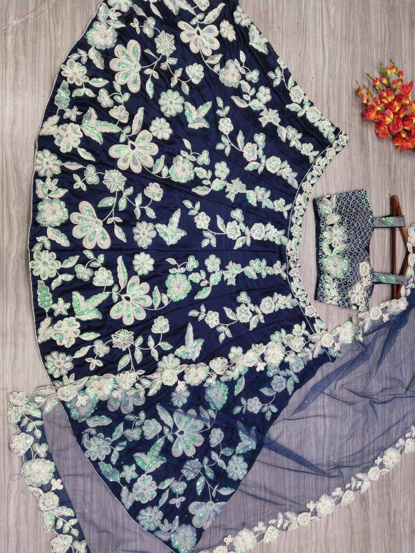 Premium Kasturi Silk Georgette HC 1017  Indian lehenga choli supplier